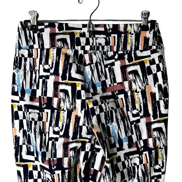 LISETTE L. Montreal Size 8 Pant Ellen Retro Print Slim Ankle Pull On Stretch - Picture 5 of 9